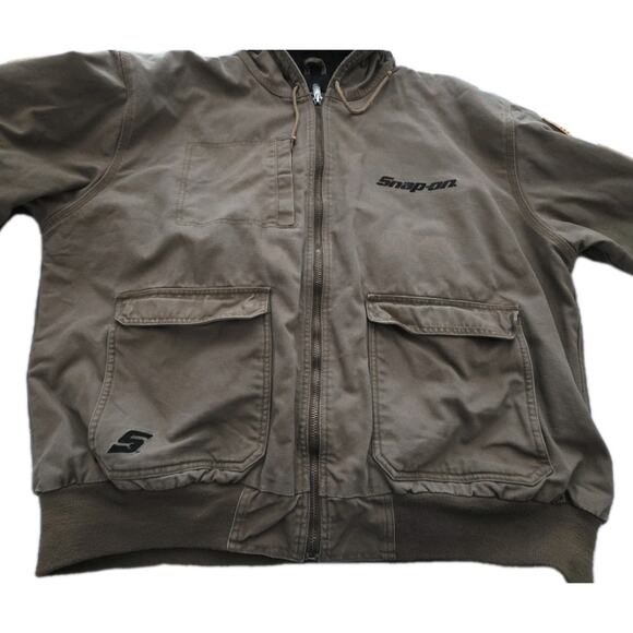 Vintage Official Snap-On Tools Quilted Canvas Jacket Mens Size 2XL Embroidered - Picture 9 of 16